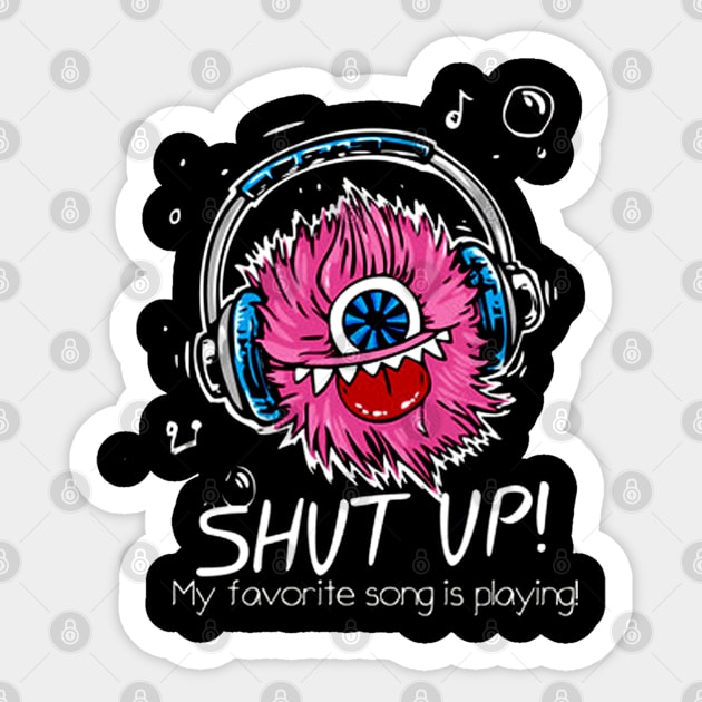 Shut up Sticker by Skower